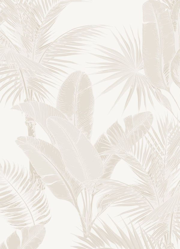Subtle palm leaf pattern for San Pedro travel concierge.