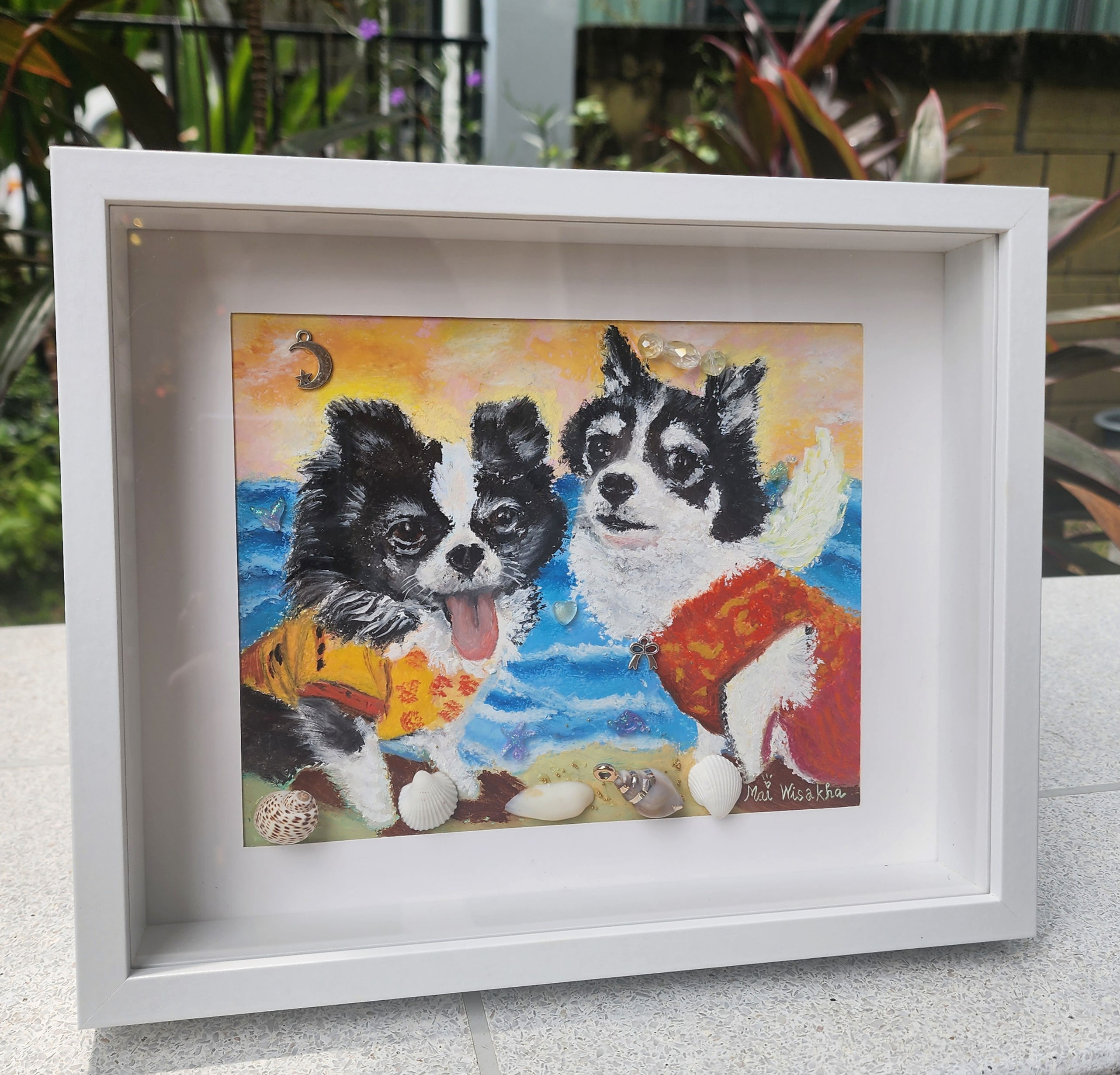 Seashell Pawprints - Original