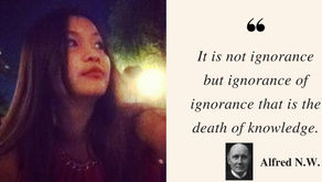คำคมภาษาอังกฤษ "It is not ignorance..."