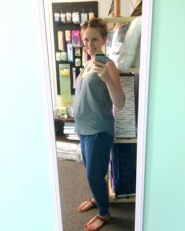 I've been sewing clothes like mad lately! It's the best way to update my maternity wardrobe and work through my fabric stash