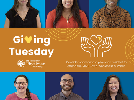 Giving Tuesday – Help Support the Growth and Well-Being of Medical Residents