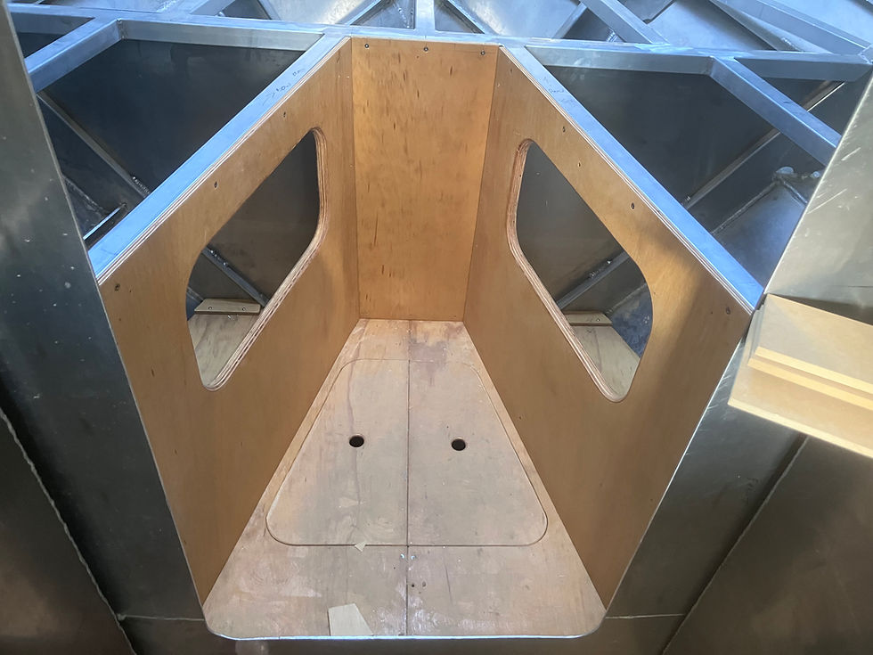 Fo'c's'le floor and locker openings