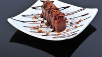 Chocolate and nut truffle cake