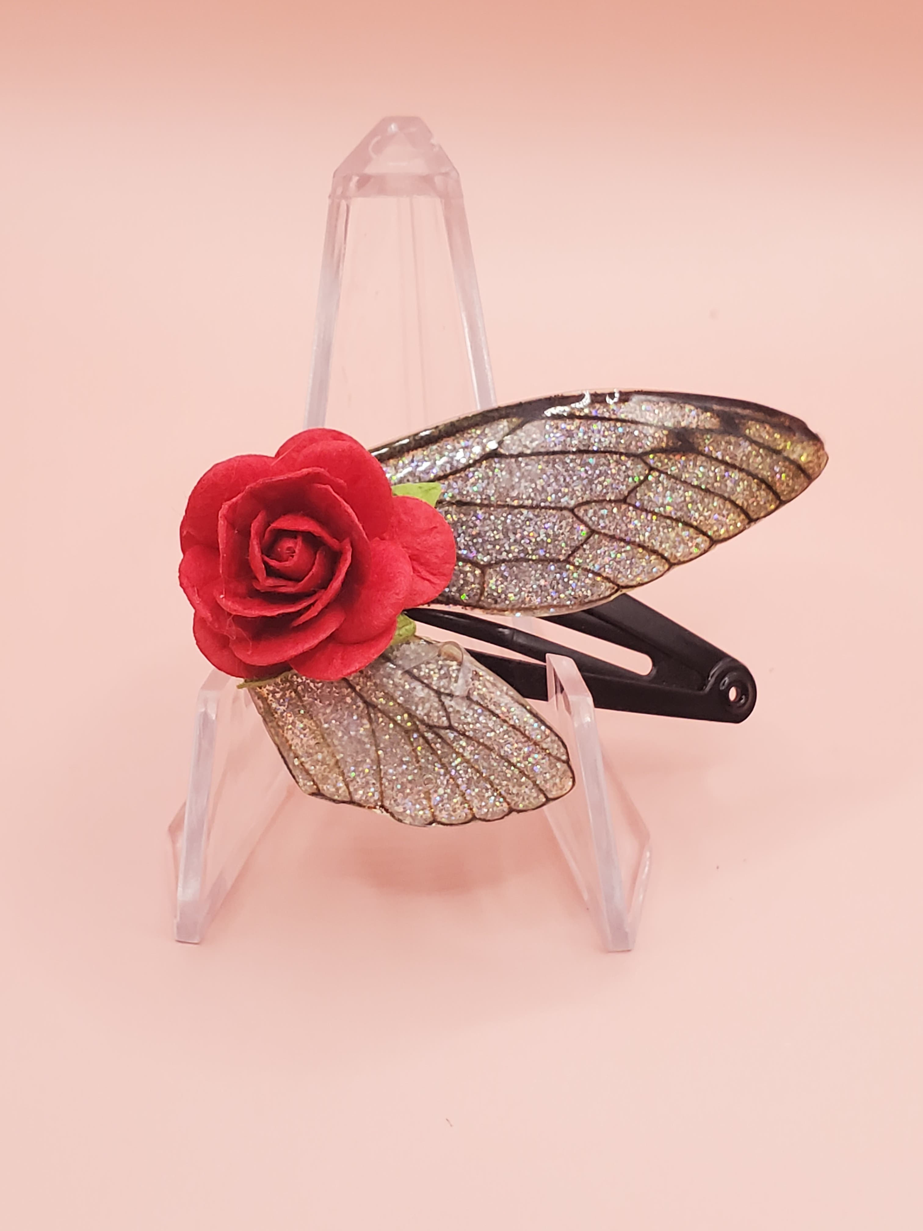 Gothic Fairy Wing Hair Clip is the Perfect Romantic, Masquerade Hair Accessory