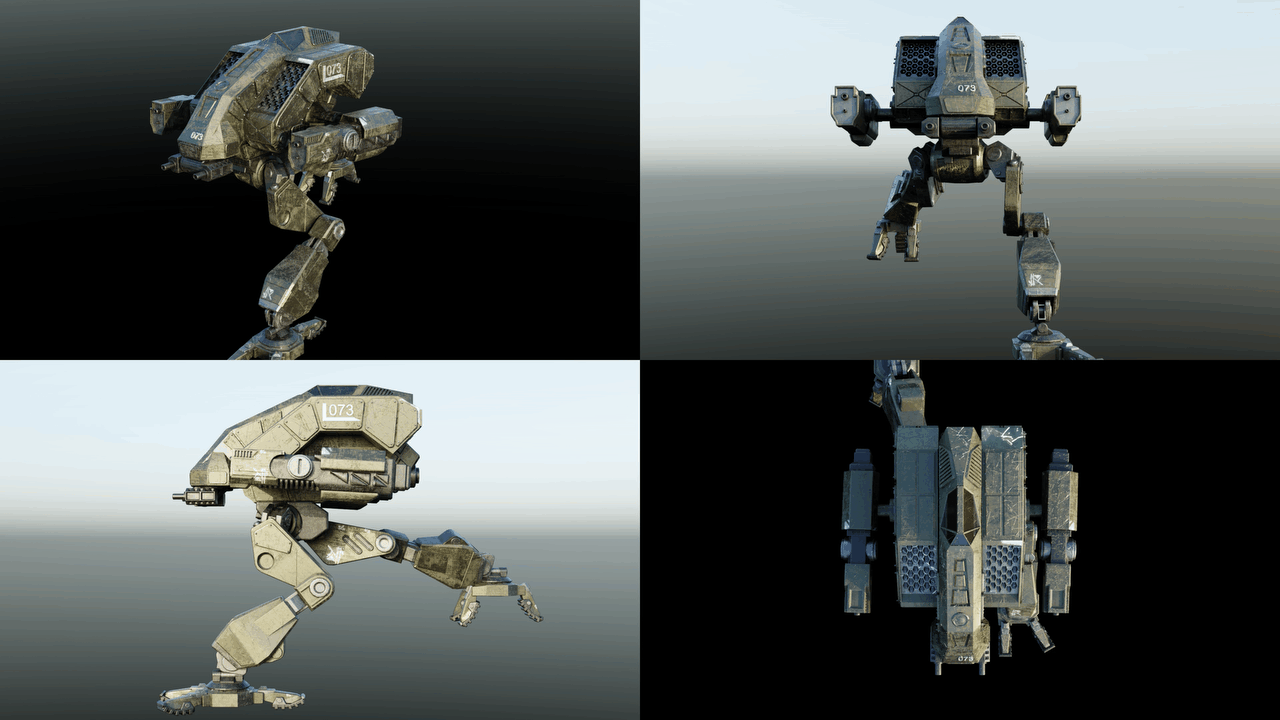 LQ Vulture Top Speed Rendered Animation Looping GIF