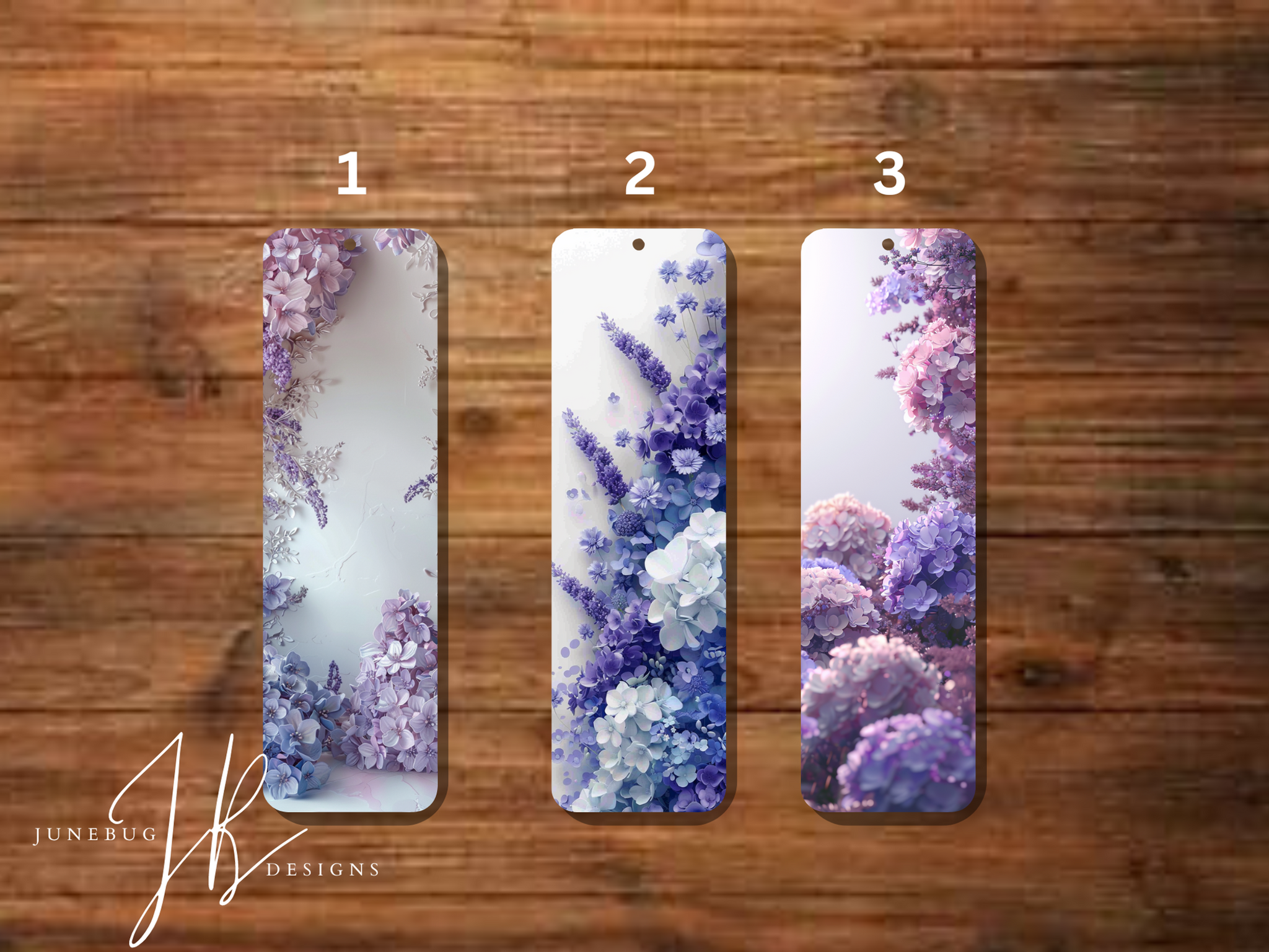 Purple Flowers Bookmark