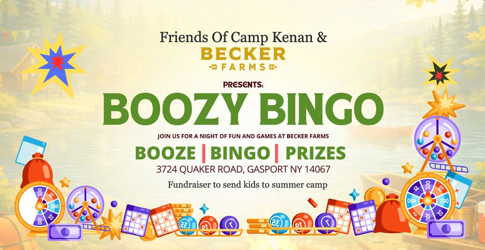 BOOZY BINGO Fundraiser for Camp Kenan!