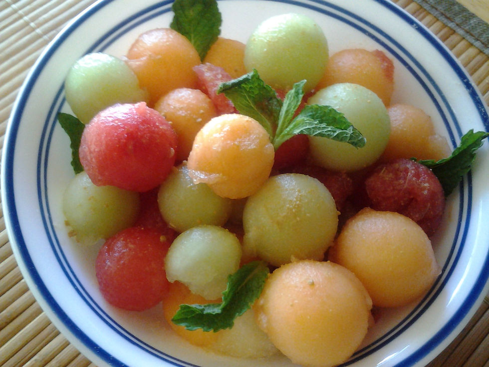 Rainbow Mellon Mint Salad