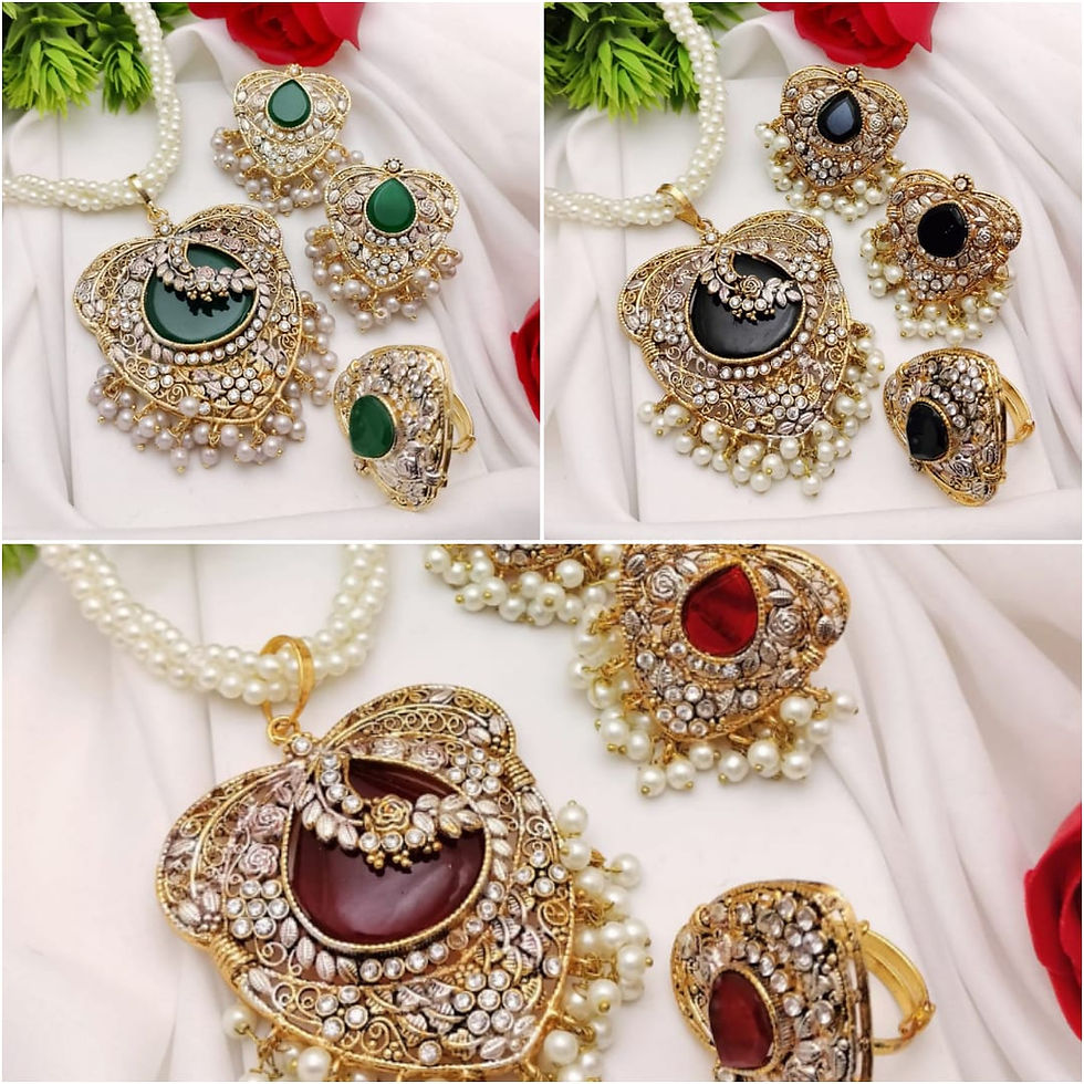 Miniature : Latest Egyptian  Necklace Set Designs