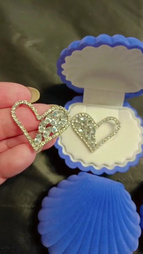 Thumbnail: Stunning shinny American Diamond Stud Earrings