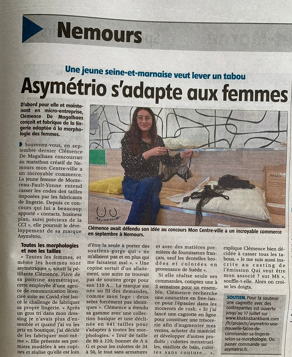 Asymetrio lance son 1er crowdfunding pour sa nouvelle co de lingerie sur mesure et asymetrique - media french press