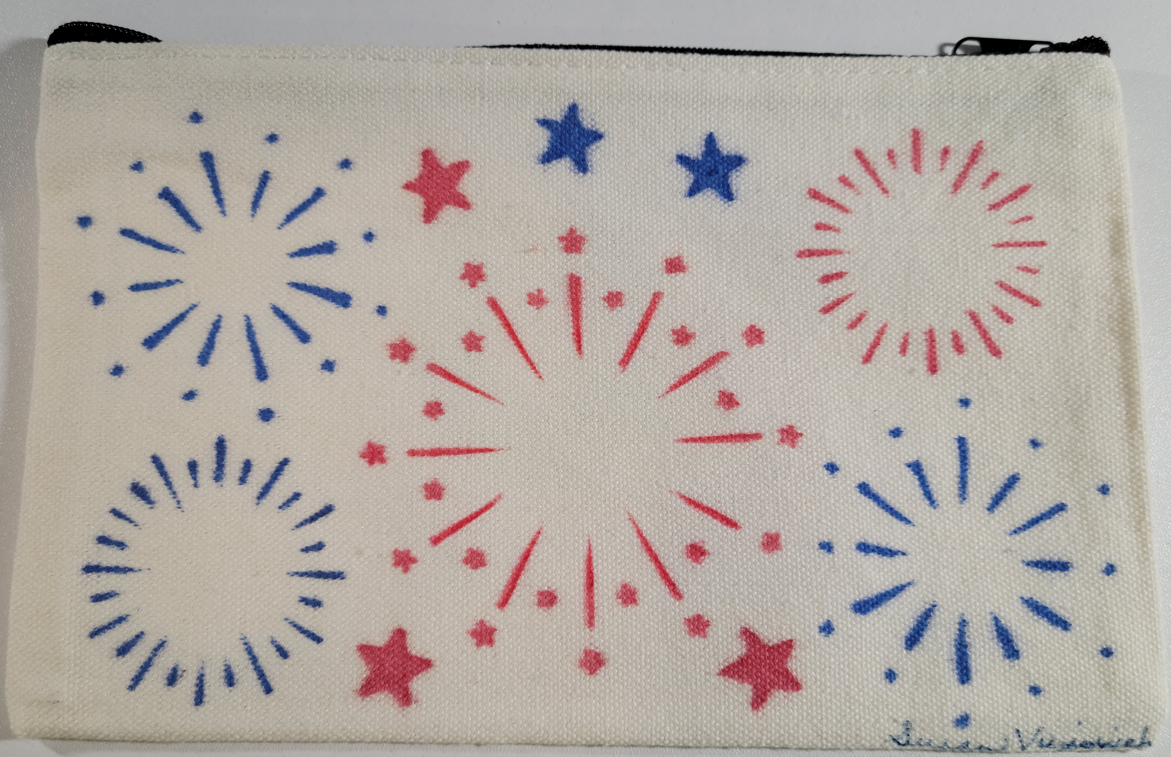Red, White & Blue Fireworks Make up Case