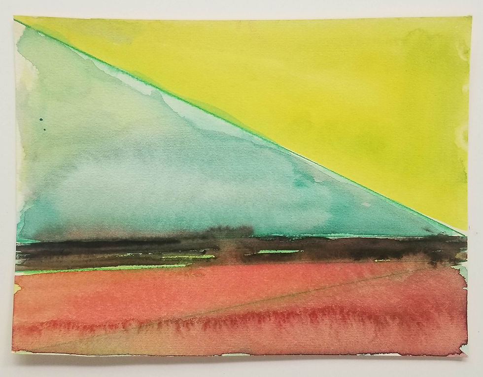 Lynne Golob Gelfman, green blue red, 1973