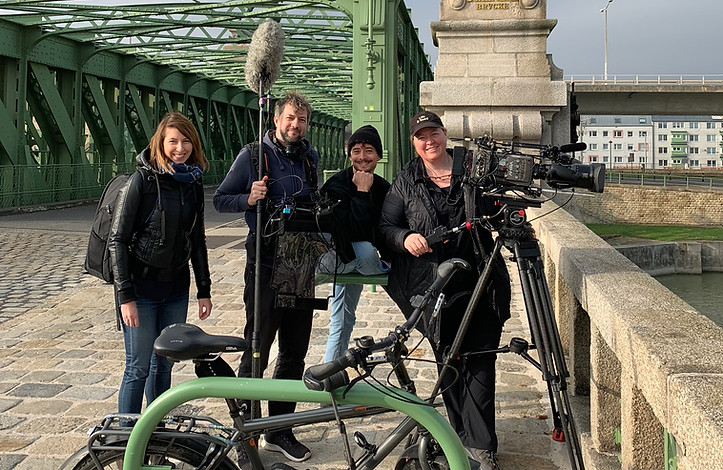 The Marin Alsop documentary crew in Vienna.
