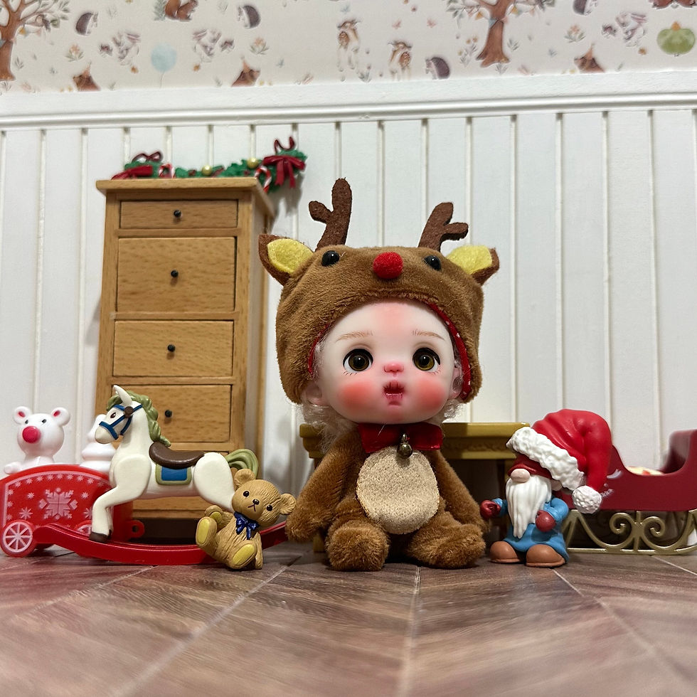 Thumbnail: Ooak handmade ob11 type clay dolls bjd type gifts