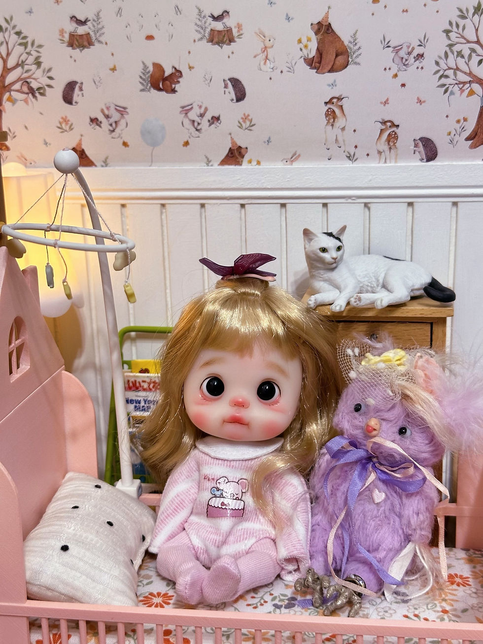 Thumbnail: Handmade ob11 dolly’s,BJD Baby movable eyes