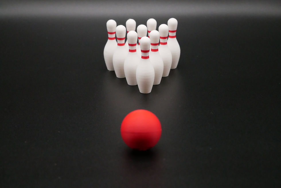 Miniaturbild: Reise-Bowling | Mini Bowling für unterwegs | als Trinkspiel oder Party Gag