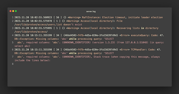Streaming. Log Real-Time Log Stream Analysis Using an Open-Source Streaming Database
