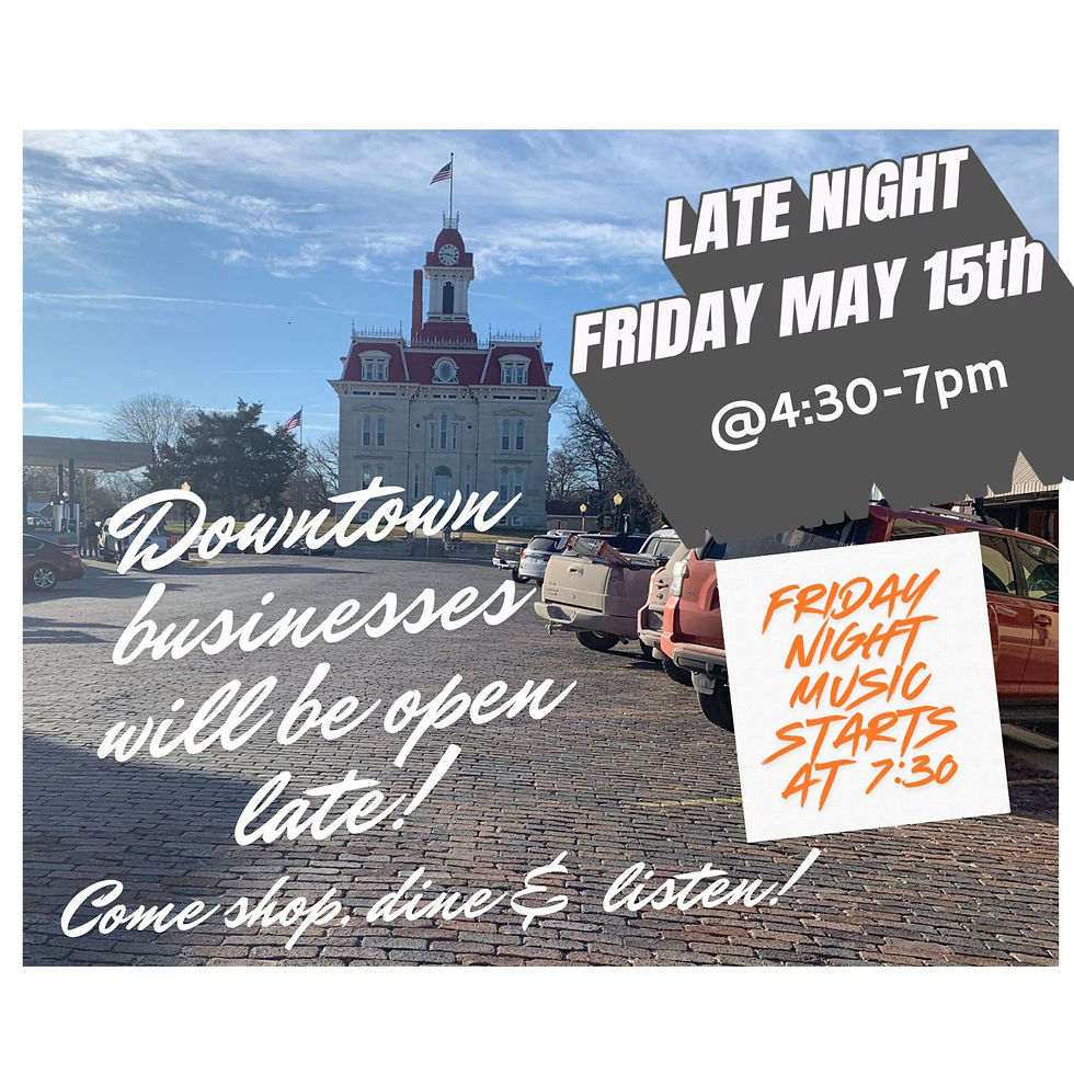Late Night Friday in Downtown Cottonwood Falls