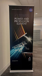 NASA Artemis Power and Propulsion Element Pull Up Banner