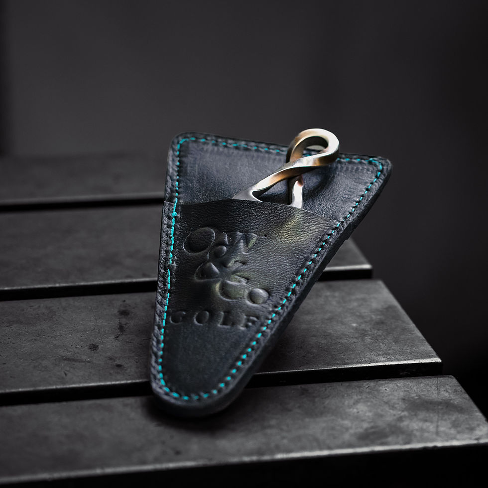 Thumbnail: Ow&Co. Handmade Leather Divot Tool & Marker Holder
