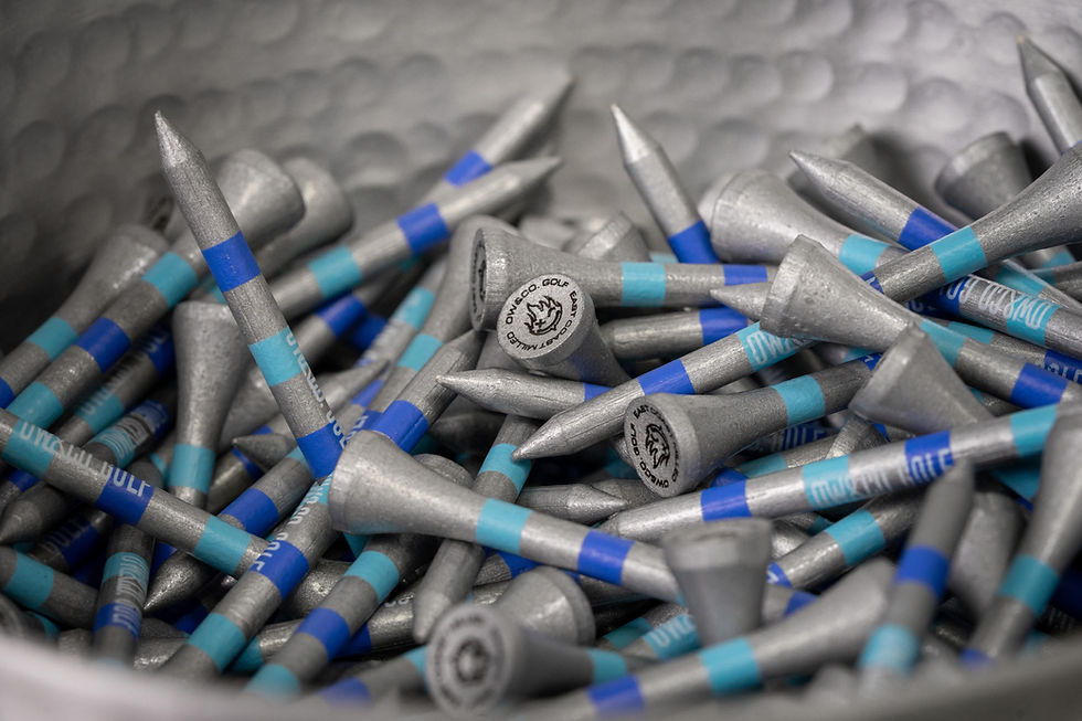 Thumbnail: The Ow&Co. Premium Golf Tee Silver Fireboy Edition (50 pack)