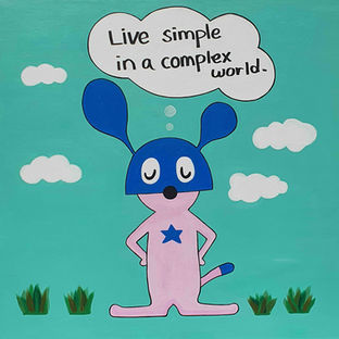 최영신 Live simple _  Acrylic on canvas _ 60.5x60.5cm _ 2022.jpg