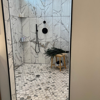 Primary bathroom shower