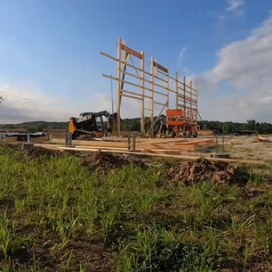 The Barndo Build | Day 6: Building + Standing End Wall | Ep 6