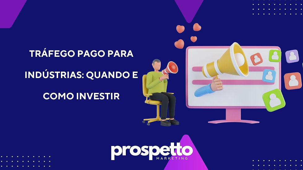 Tela com dashboard de campanha de mídia paga no Google Ads, voltada ao setor industrial, com foco em geração de leads técnicos B2B