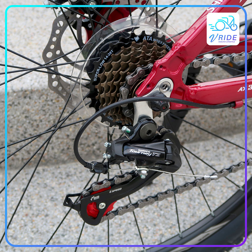 Thumbnail: CROSSMAC AX300 Mountain Bike 27.5"/21-SPEED with Shimano Derailleur - D.Red/Red