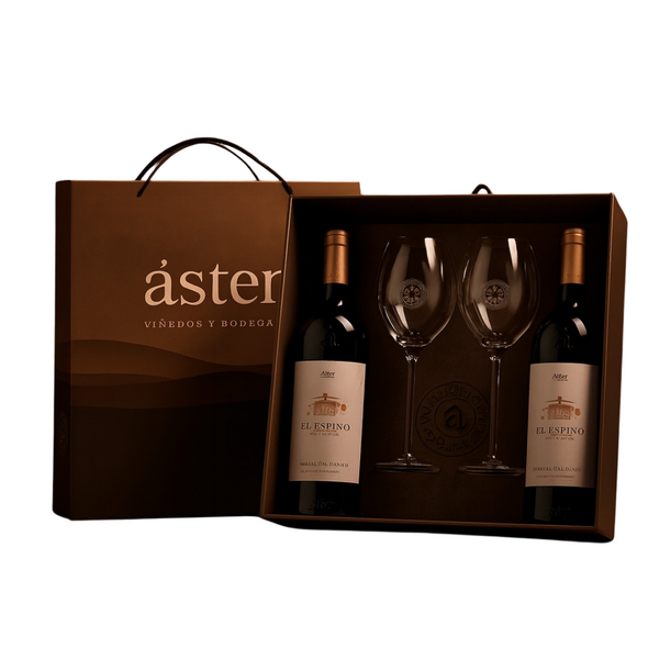 ESTOJO 2 GARRAFAS VINHO LA RIOJA EL ESPINO 750ML