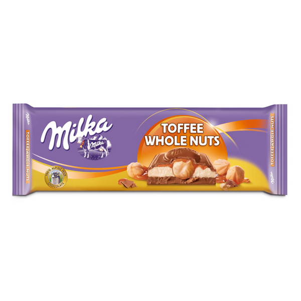 CHOCO MILKA TOFFE WHOLE NUTS 300GR
