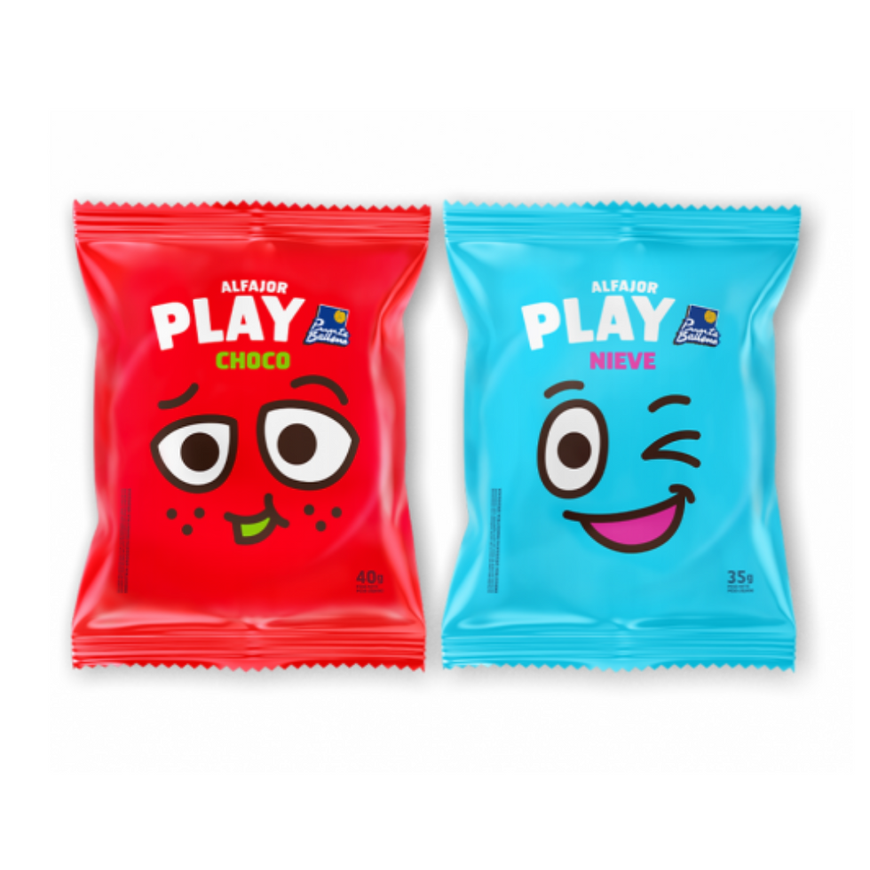 ALFAJOR PLAY CHOCO/NIEVE X12 P. BALLENA