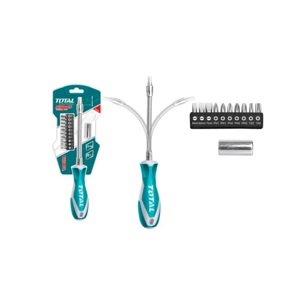 CHAVE DE FENDA CATRACA TOTAL TACSD30136 – 13 EM 1