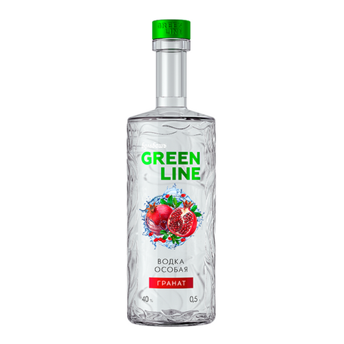Line Vodka VODKA GREEN LINE POMEGRANATE 700ML BULBASH | Yury's Free Shop