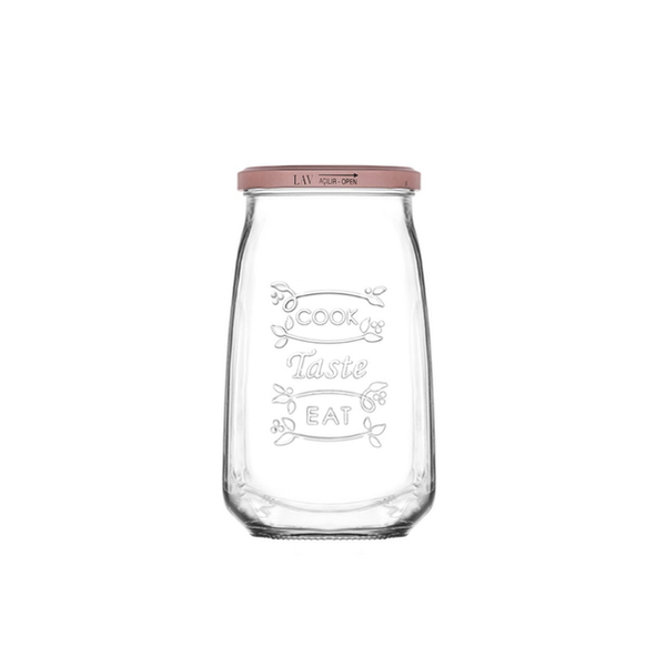 FRASCO DE VIDRO COM TAMPA TASTE LAV 1 L
