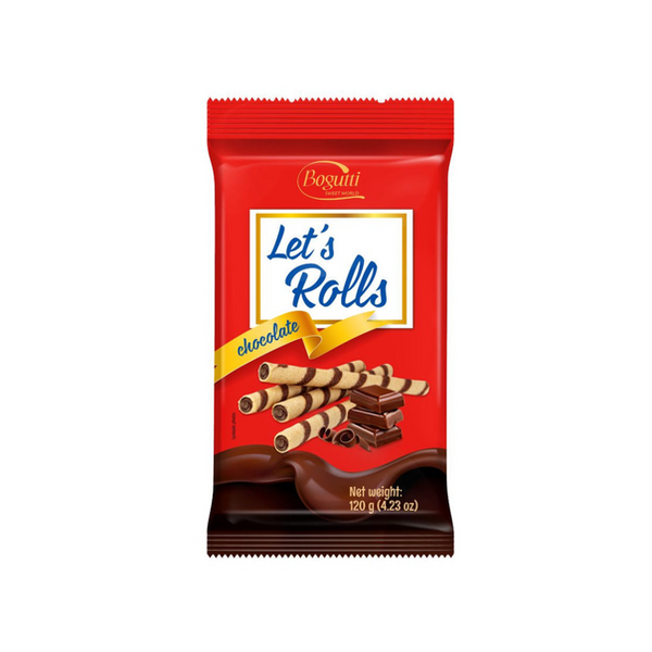 BOGUTTI WAFER ROLLS CHOCOLATE 120G