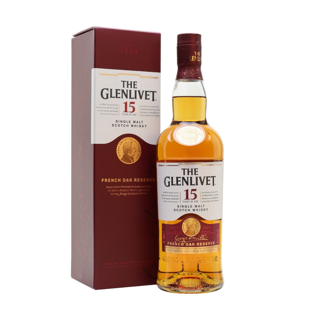 WHISKY THE GLENLIVET 15 YO 750ML