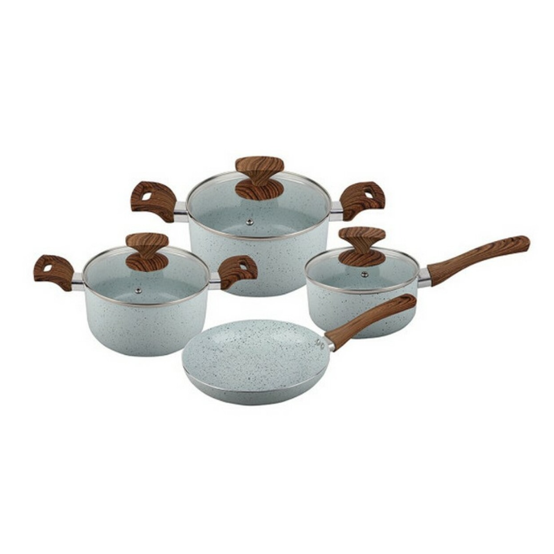 BATERIA DE PANELAS CUORI RAGGIO 7 PEÇAS – ALUMÍNIO PRENSADO