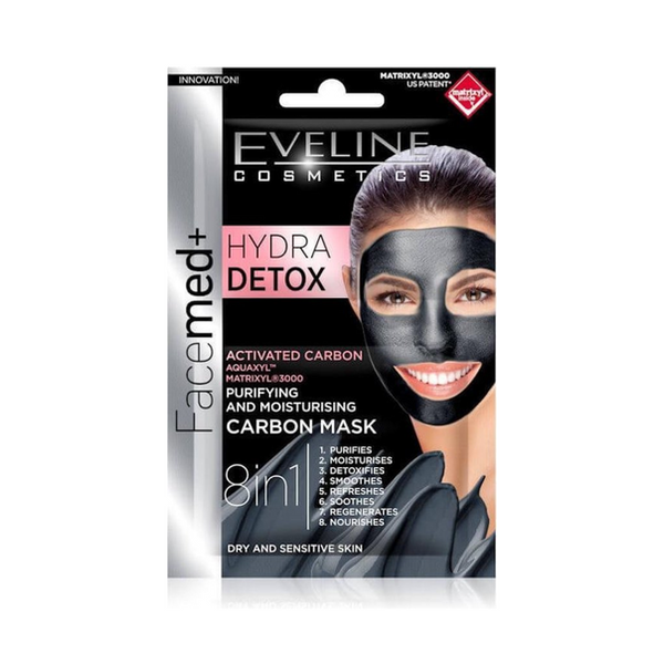 EVELINE FACEMED + MÁSCARA DETOX HYDRA 2X5ML