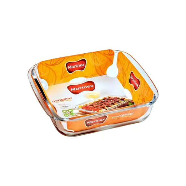 ASSADEIRA DE VIDRO CLÁSSICA QUADRADA 1,1L