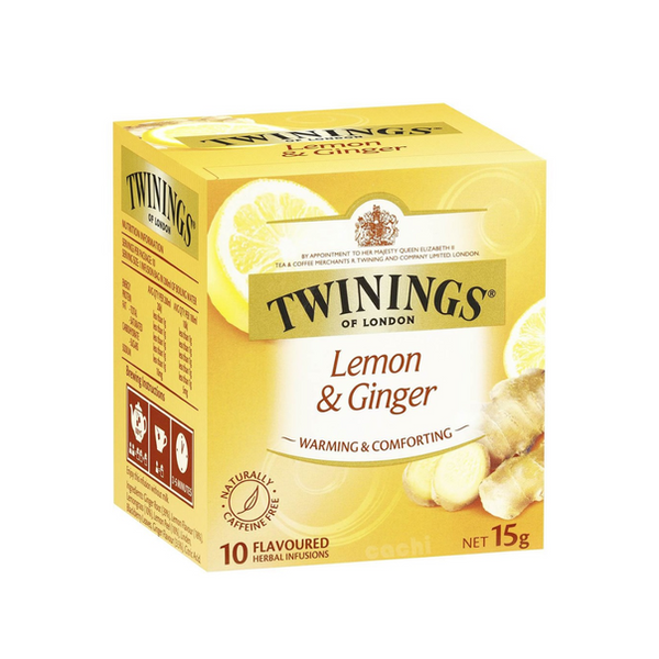 CHÁ TWININGS LIMÃO E GENGIBRE – 10 SACHÊS