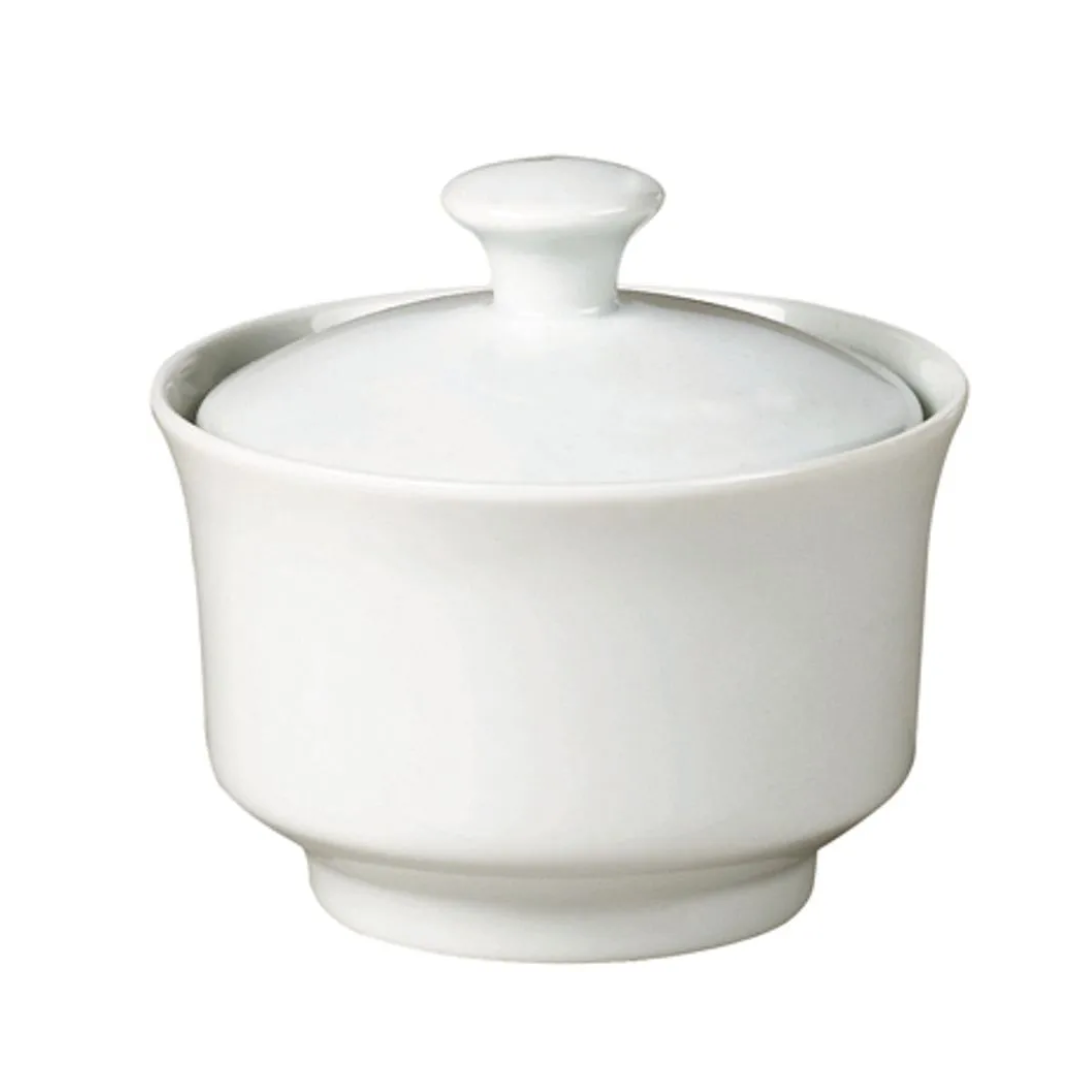 AÇUCAREIRO COM TAMPA 300ML BRANCO PORCELANA