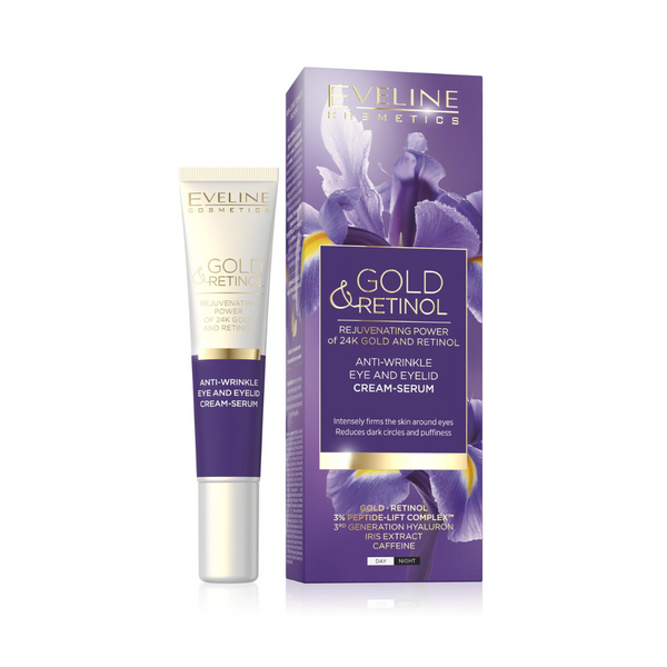 CREME PARA OLHOS E PÁLPEBRAS EVELINE GOLD & RETINOL 20ML