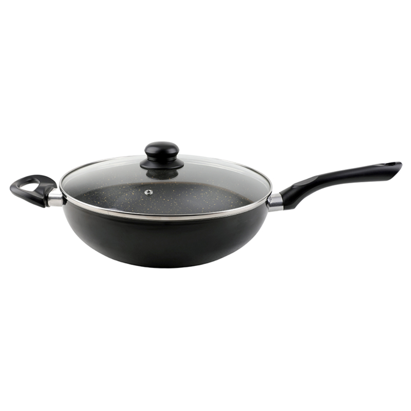Wok 28cm Antiadherente Negro