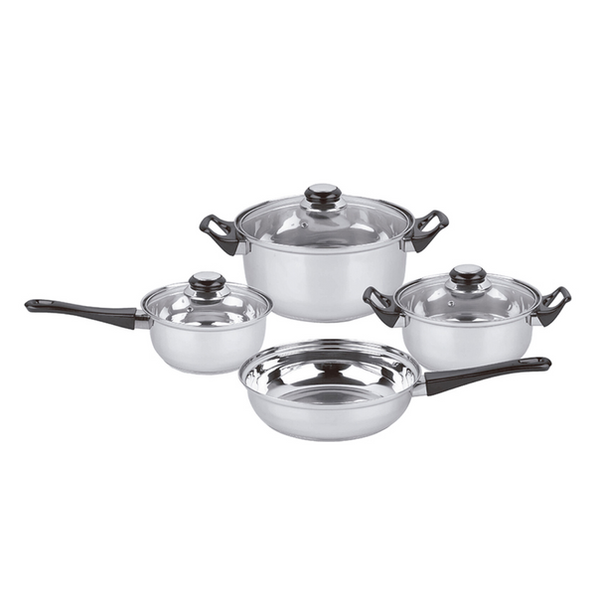 BATERIA DE COCINA CUORI MILEN 7 PIEZAS – ACERO INOXIDABLE