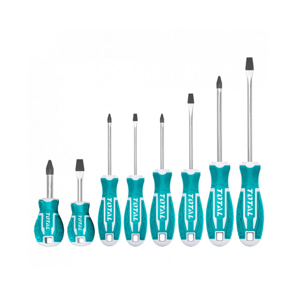 CONJUNTO DE CHAVES DE FENDA X8 TOTAL TOOLS – MODELO THT250608