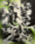 African Super Model Acrylic on Canvas