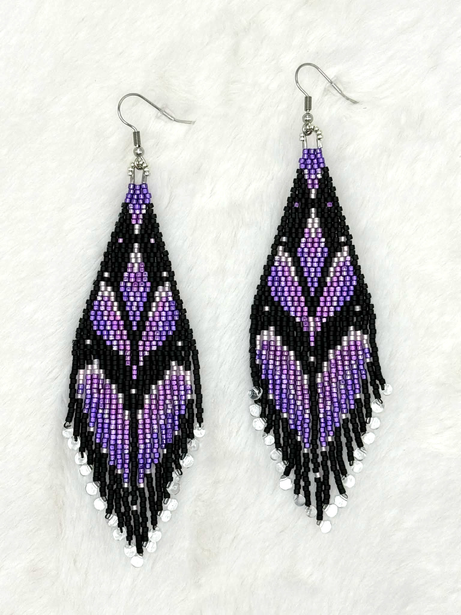 E-0192 - Woodland Flowers - Purple and Black